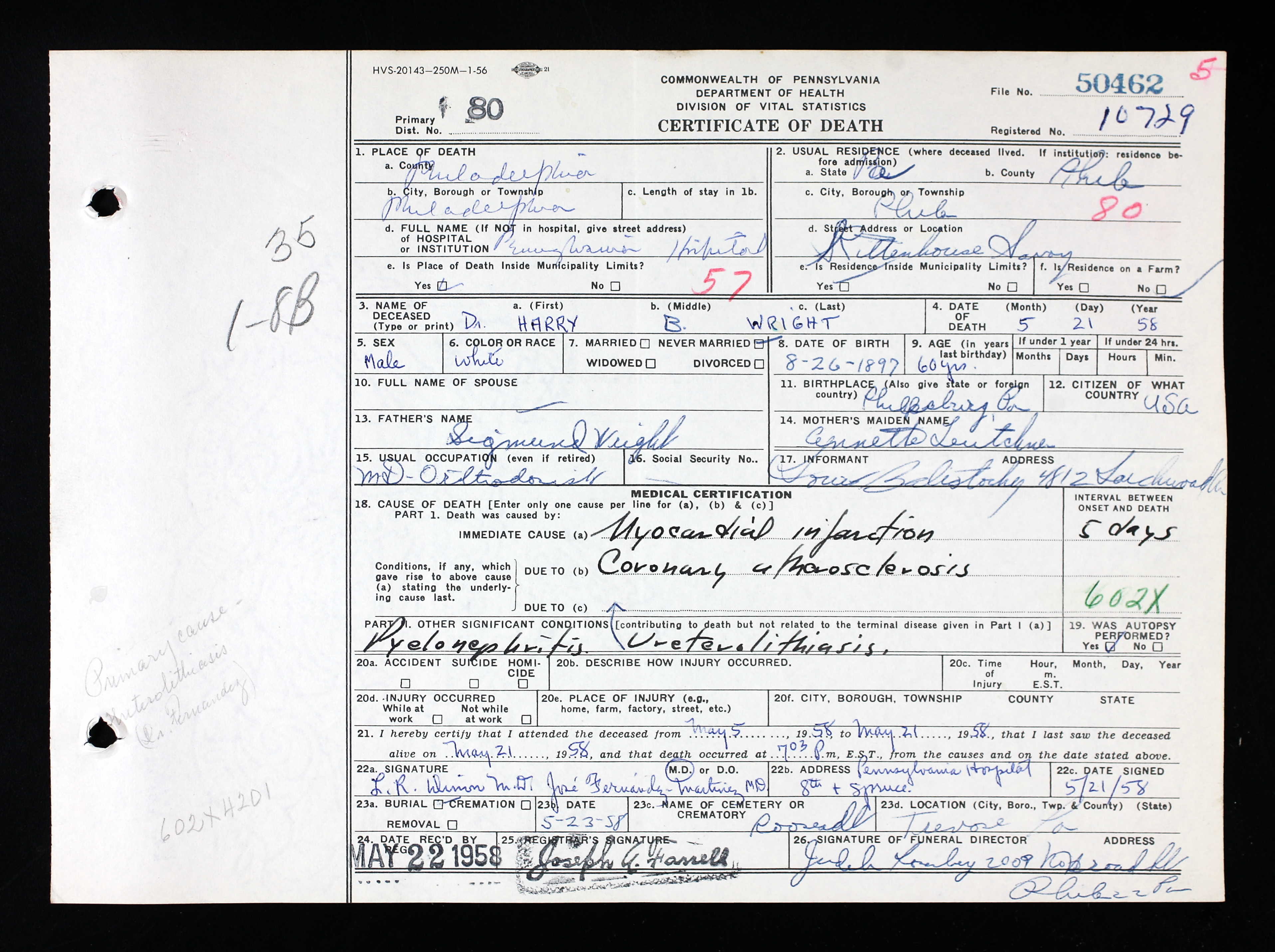 Death Certificate for Harry B. Wright.jpg