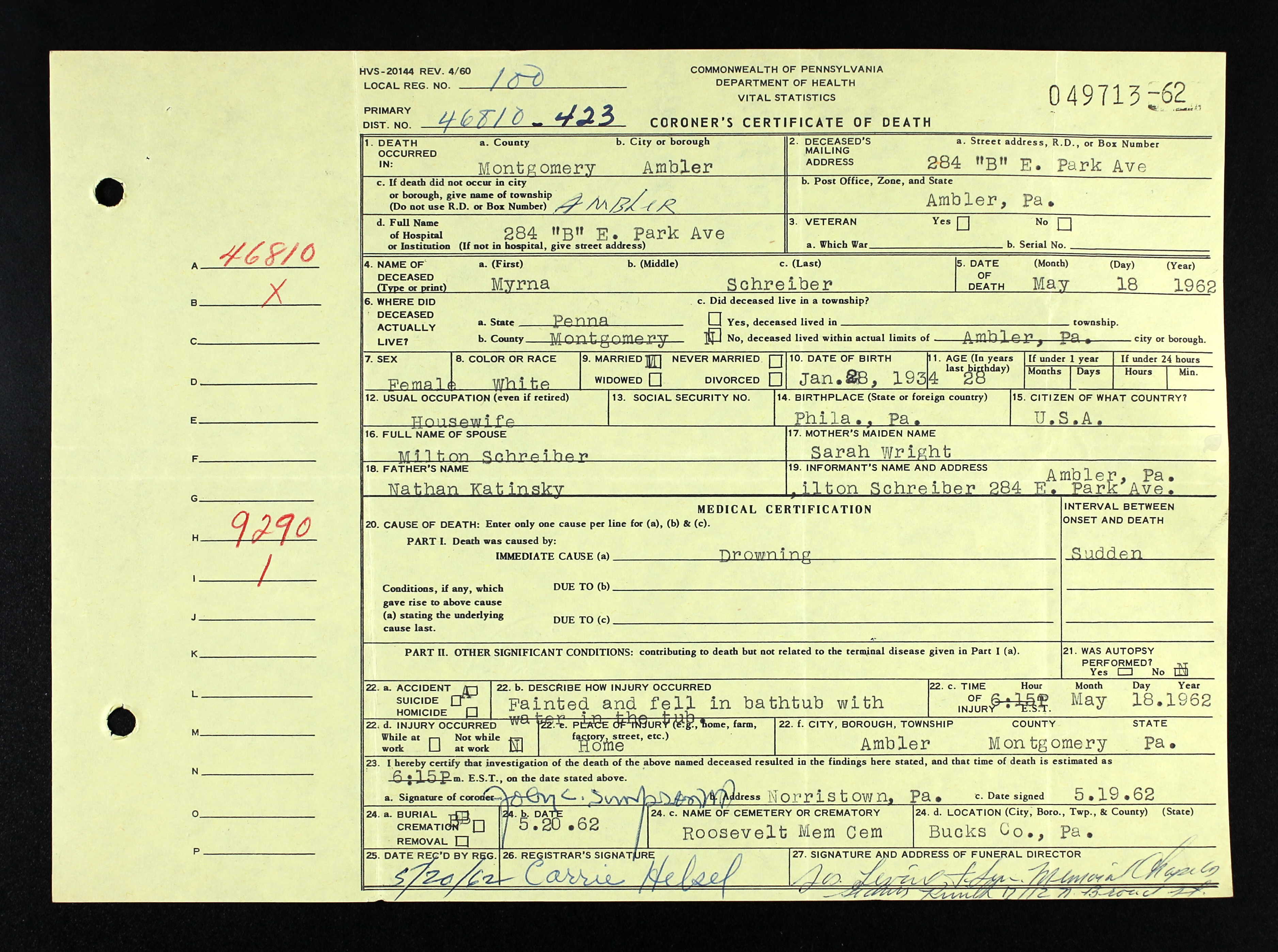 Death Certificate of Myrna Schreiber.jpg