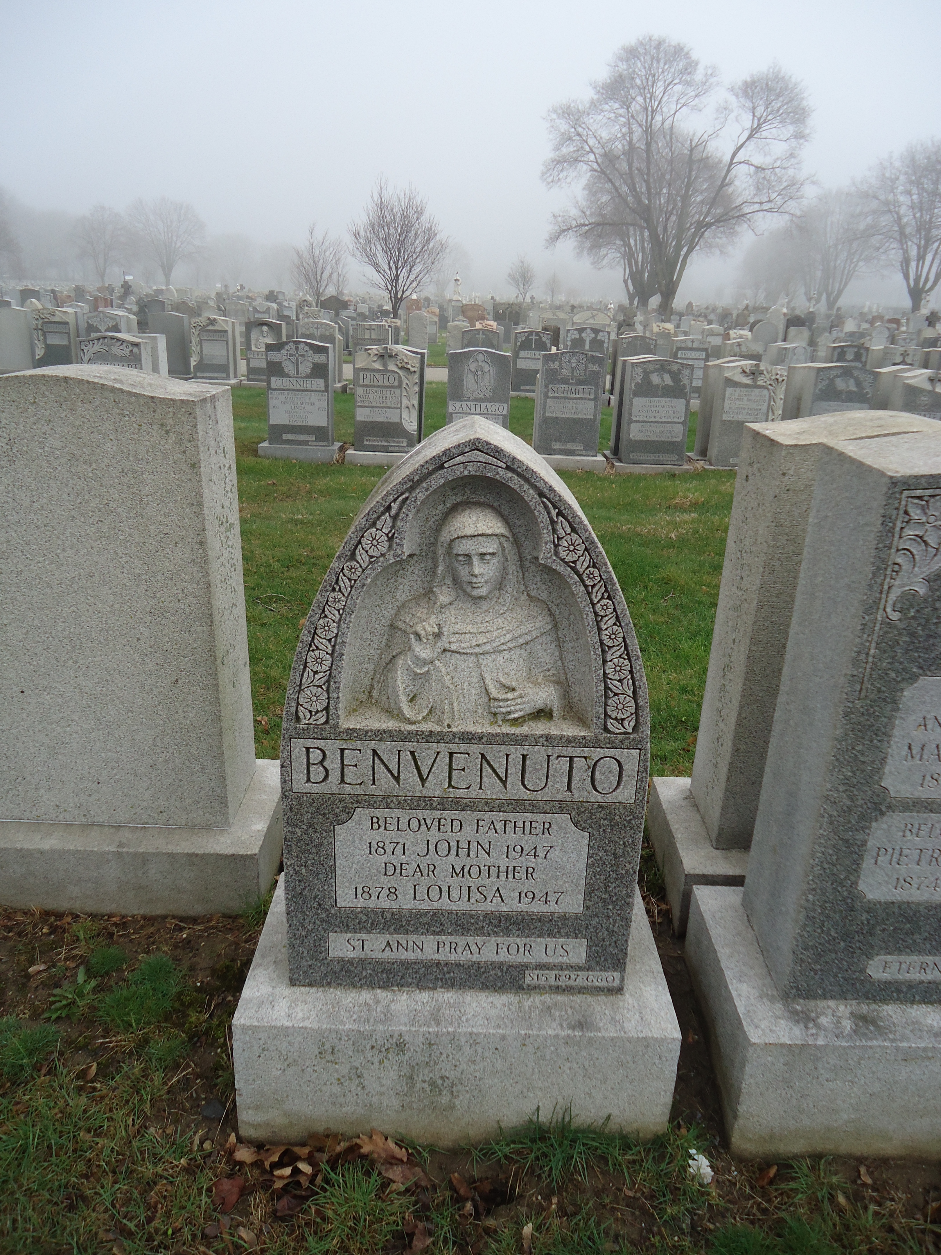 John and Louisa Benvenuto Grave Marker.jpg