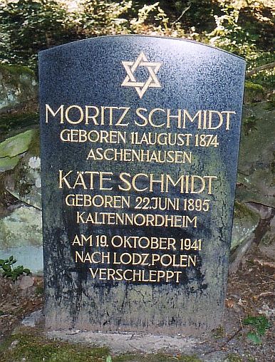 Moritz and Kate Schmidt Grave Marker