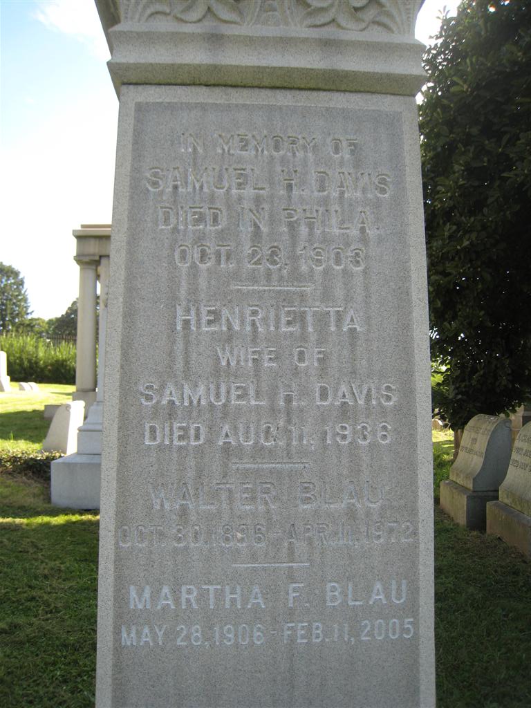 Walter and Martha F. Blau Grave Marker.jpg